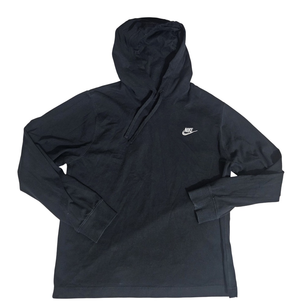 Nike Sportswear Club Mens Medium Hoodie Black Pullover BV2749-010